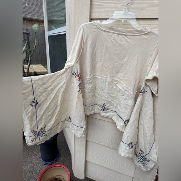 NWOT Free People Keep It Folk Top - Picture 9 of 12